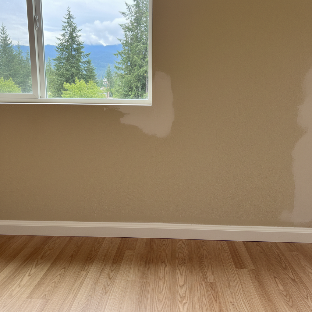Completed flood damage restoration work at a residential property in Index, WA