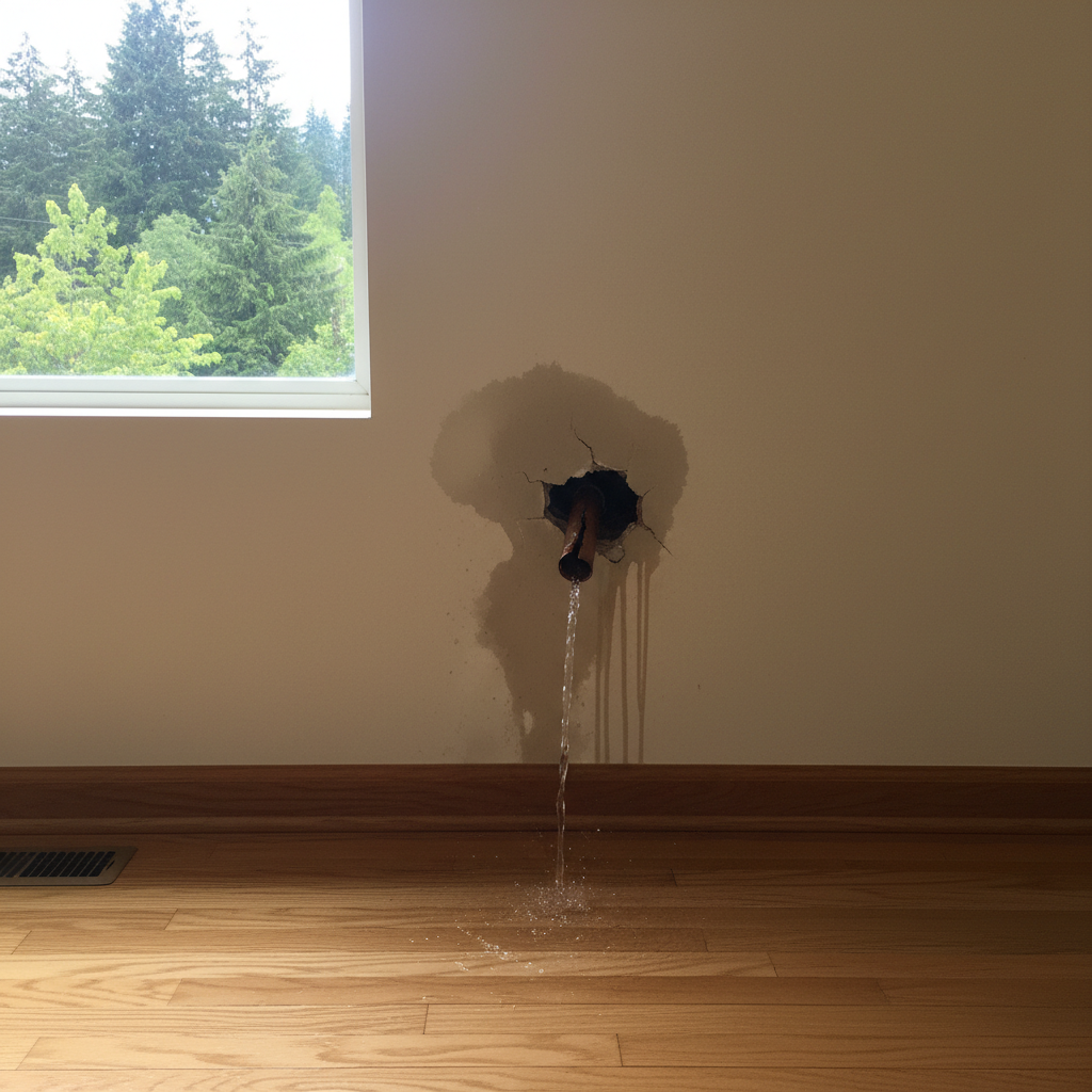 Burst Pipe Repair and Cleanup