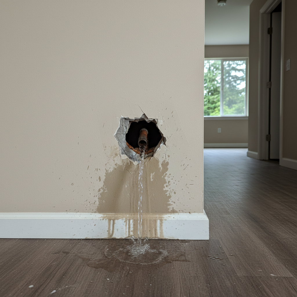 Burst Pipe Repair and Cleanup