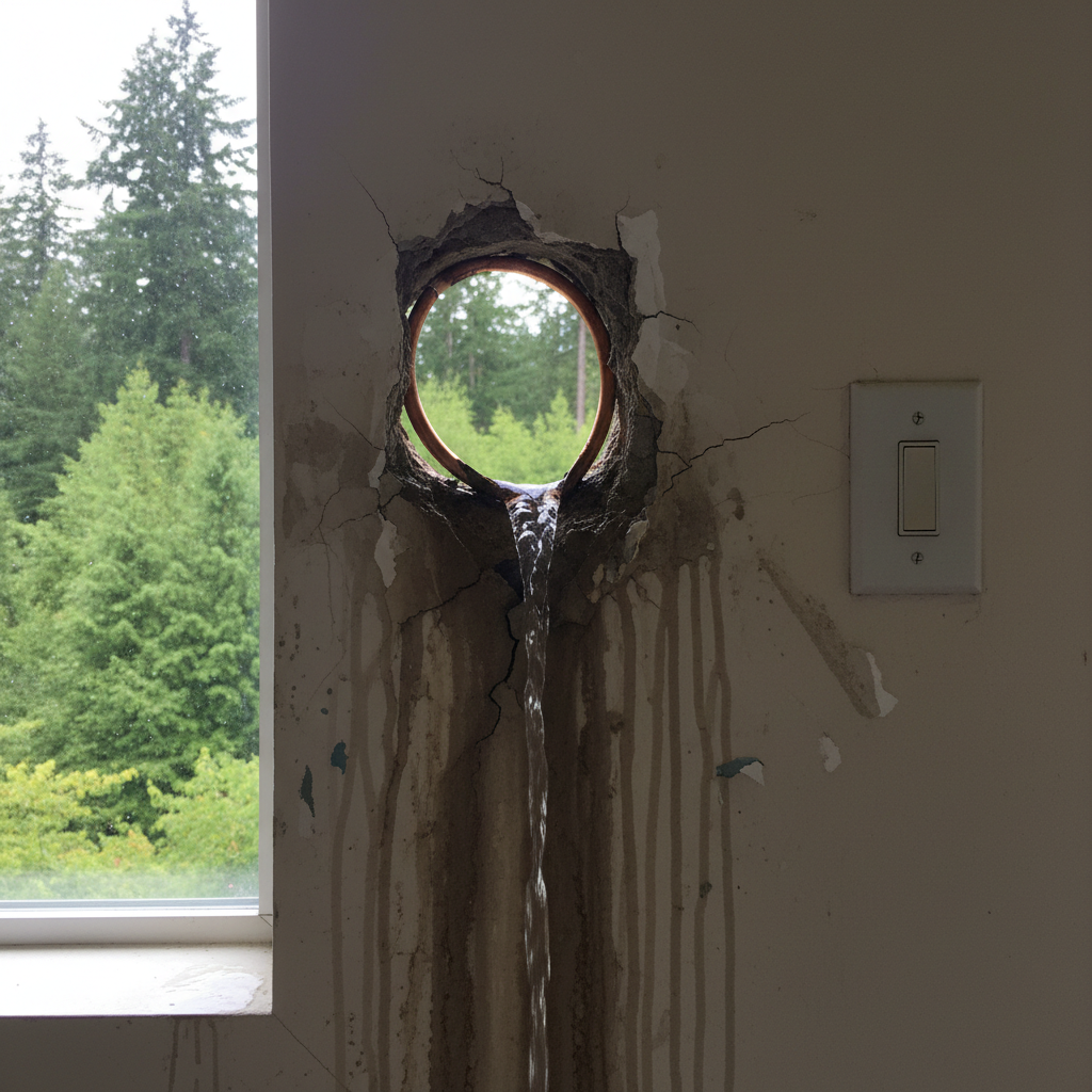Burst Pipe Repair and Cleanup
