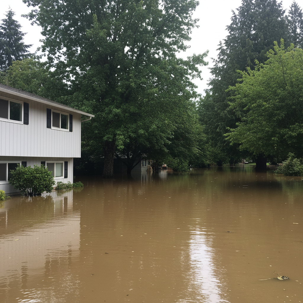 Flood cleanup in Lynnwood