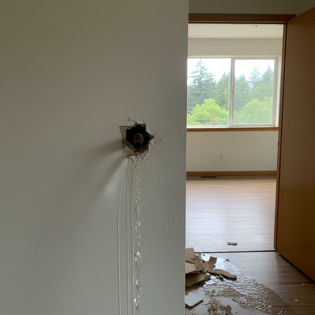 Burst Pipe Repair and Cleanup in Lynnwood