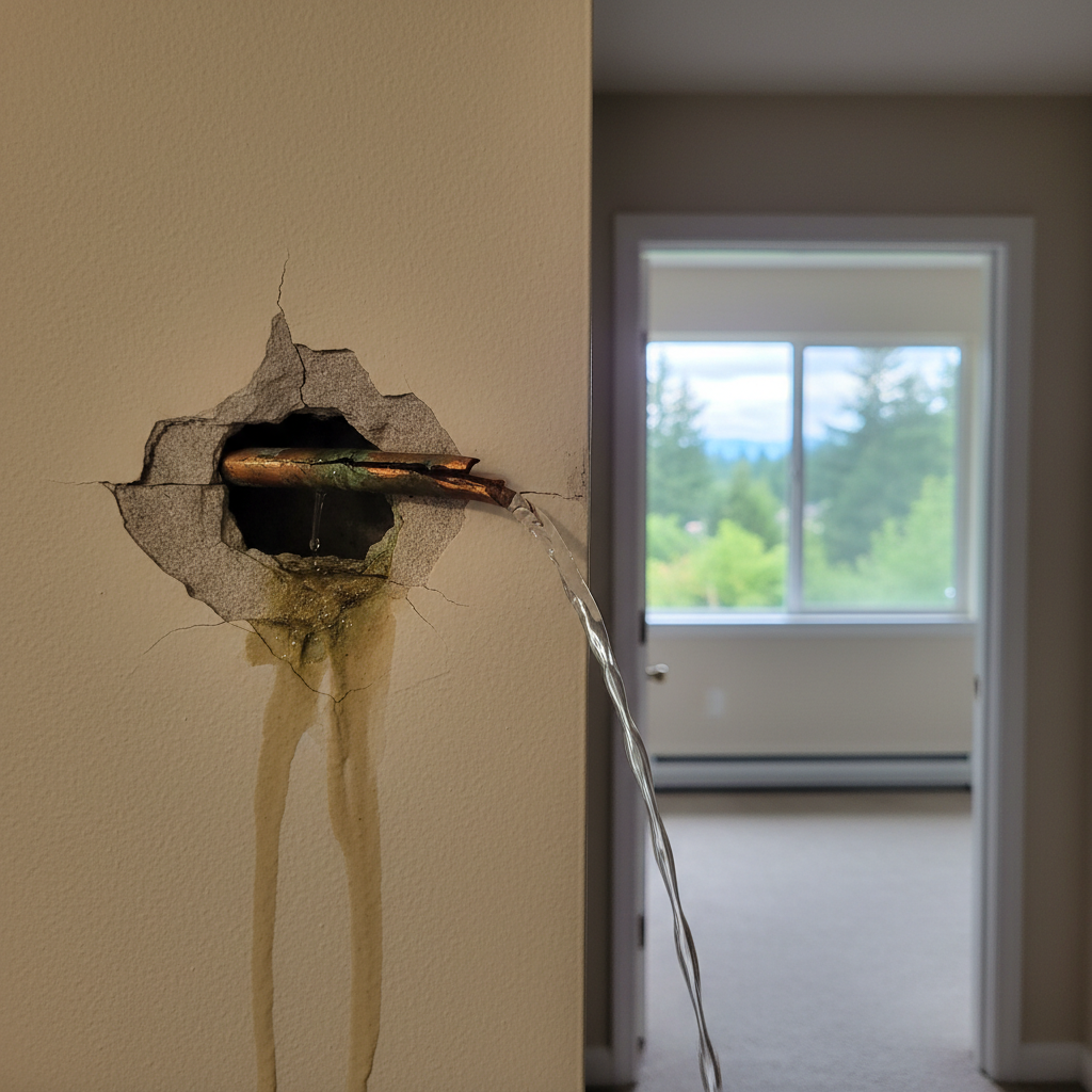 Burst Pipe Repair and Cleanup