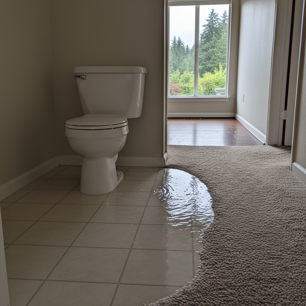 Toilet Overflow Cleanup