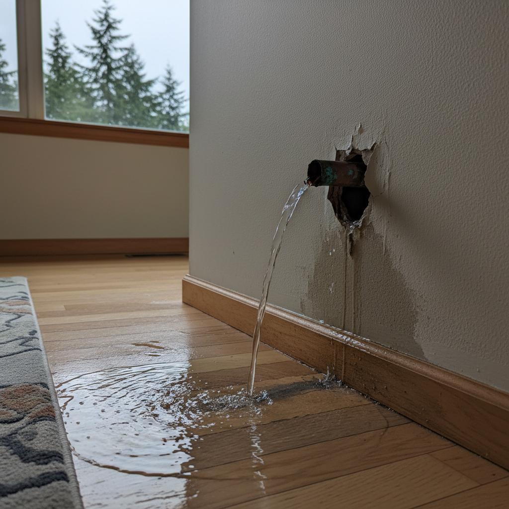 Burst Pipe Repair and Cleanup