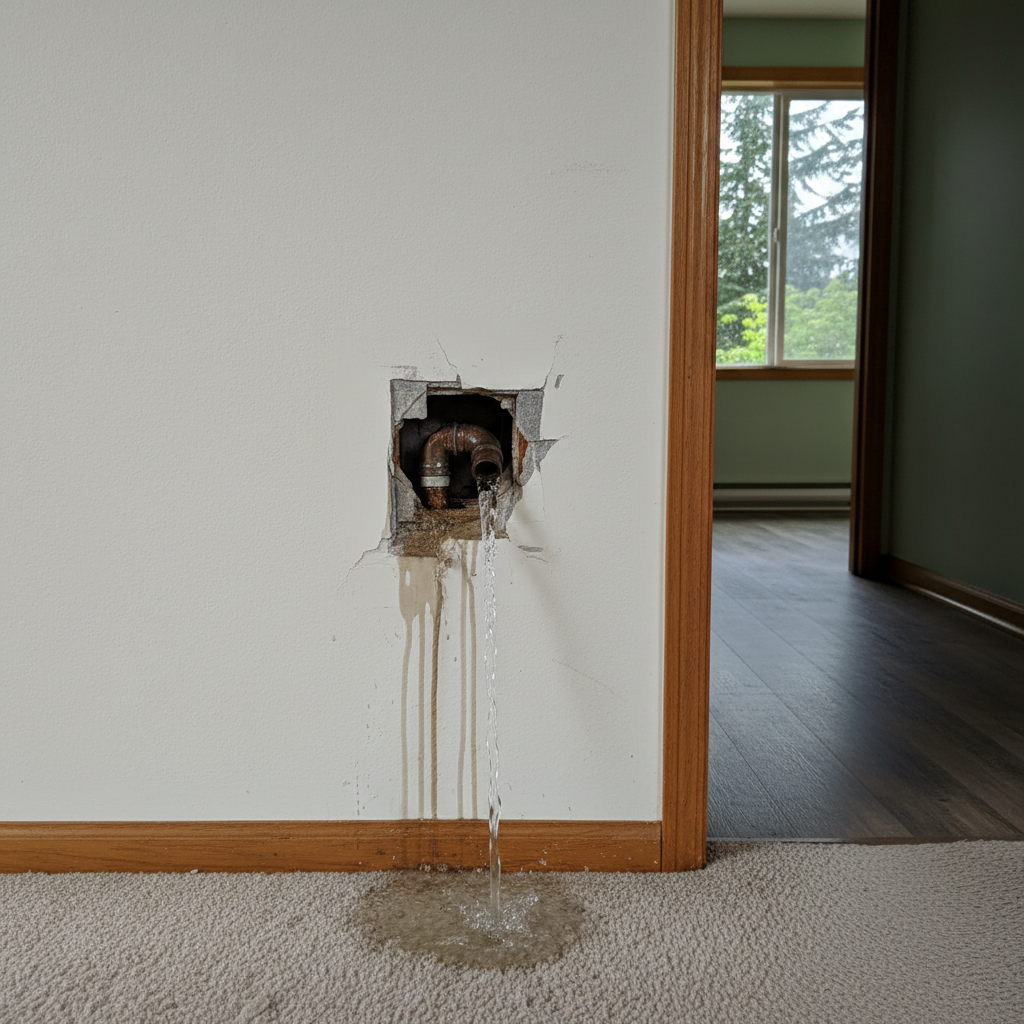 Burst Pipe Repair and Cleanup