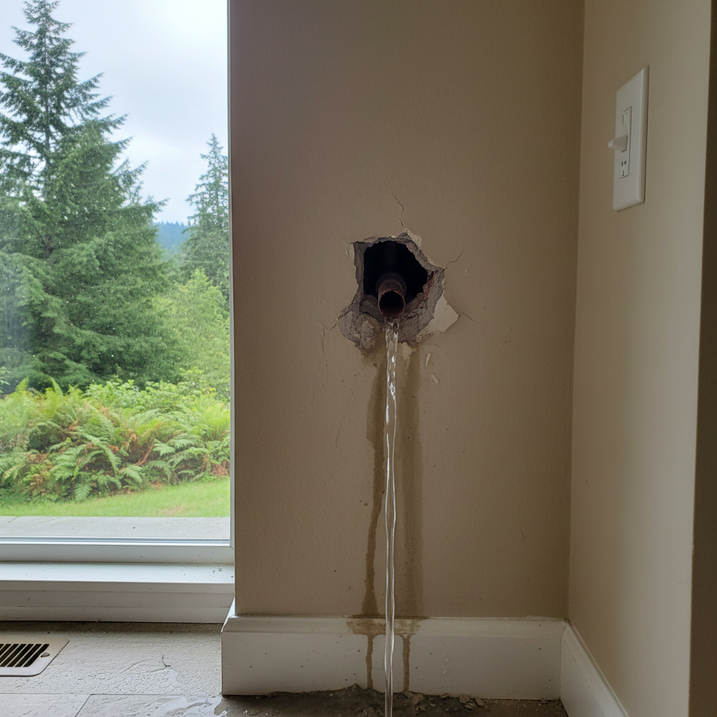 Burst Pipe Repair and Cleanup in Monroe