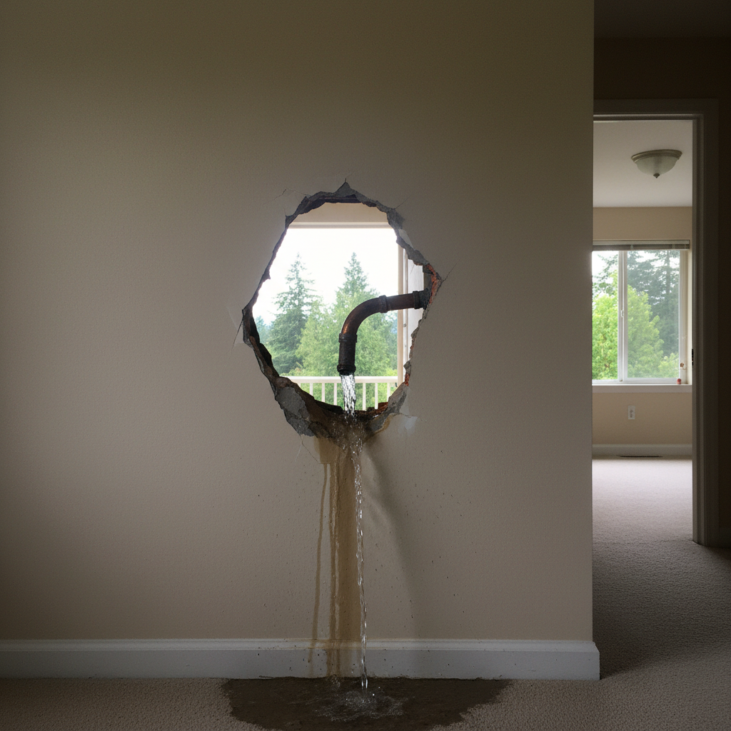 Burst Pipe Repair and Cleanup
