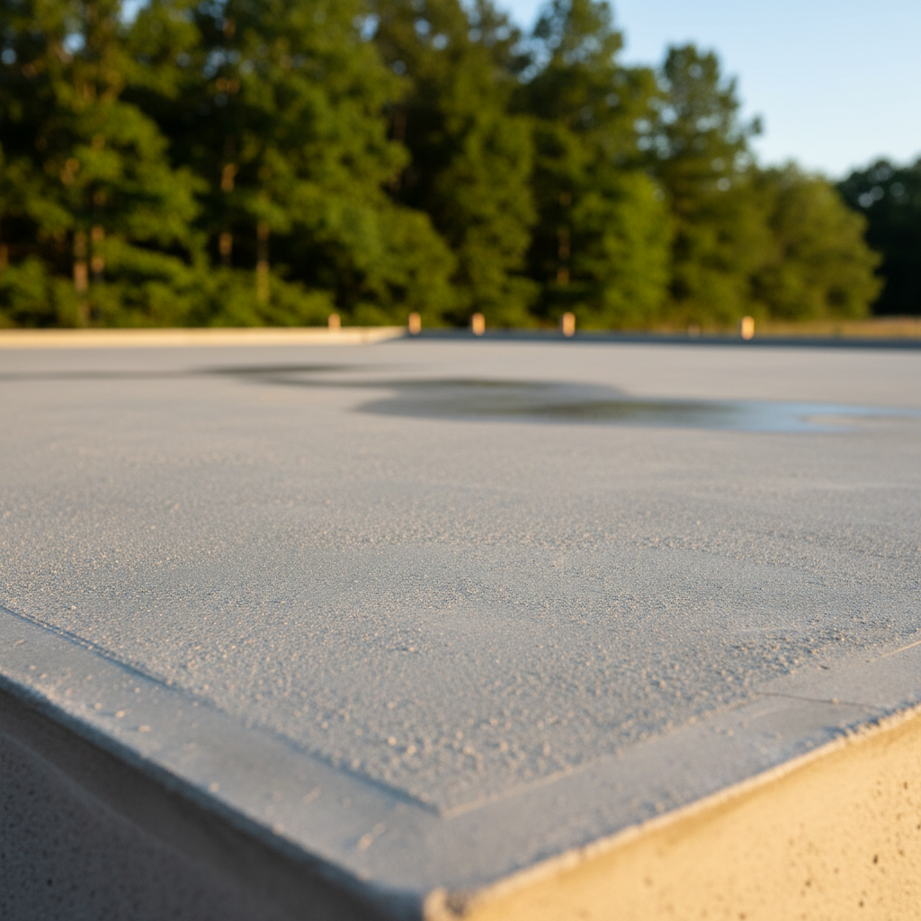 Completed concrete foundations work at a residential property in Huntsville, AL