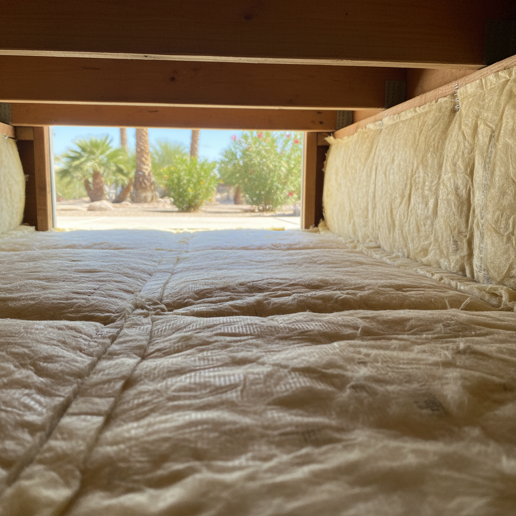 Completed crawl space insulation work at a residential property in Chandler, AZ