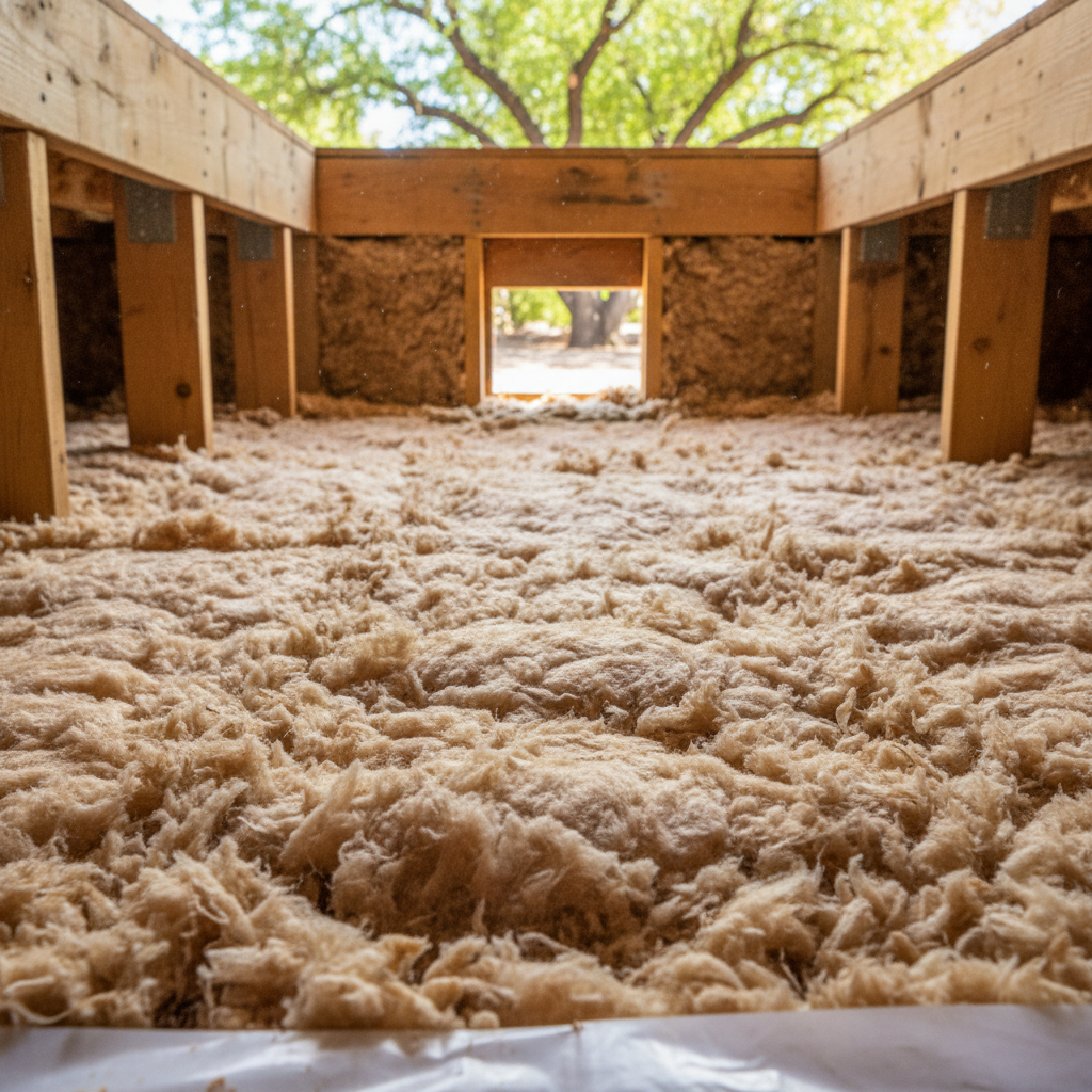 Completed crawl space insulation work at a residential property in Chandler, AZ