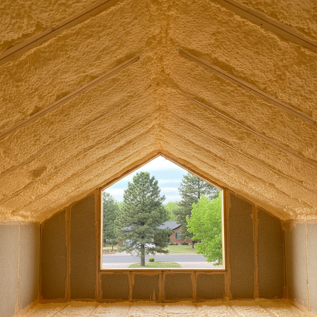 Completed closed cell spray foam work at a residential property in Flagstaff, AZ