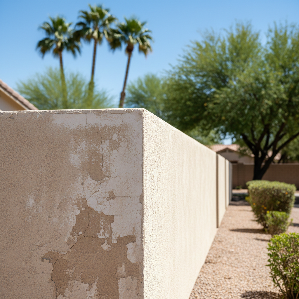 Completed stucco replacement work at a residential property in Chandler, AZ