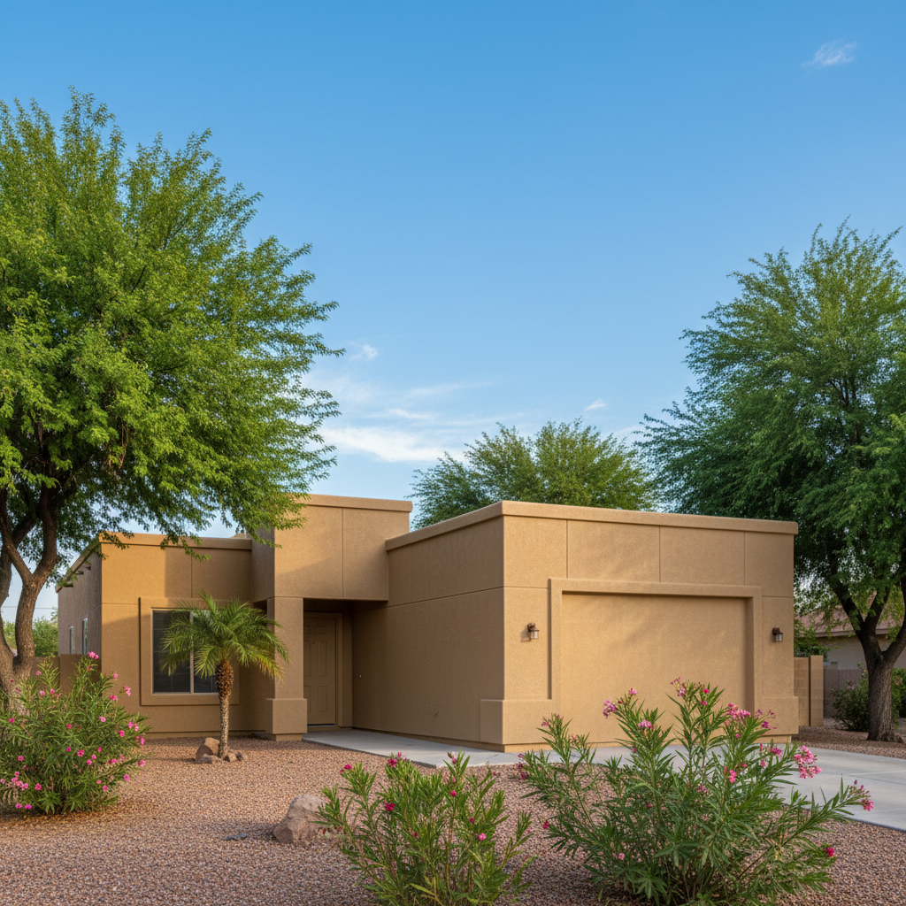 Completed eifs installation work at a residential property in Peoria, AZ