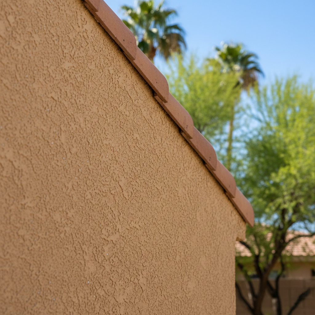 Completed stucco redashing work at a residential property in Yuma, AZ