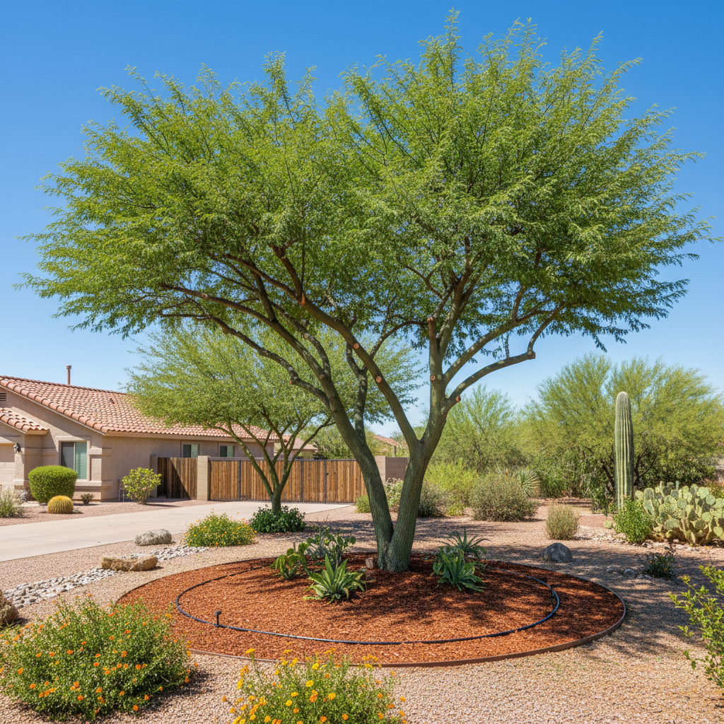 Completed tree health & care work at a residential property in Coolidge, AZ