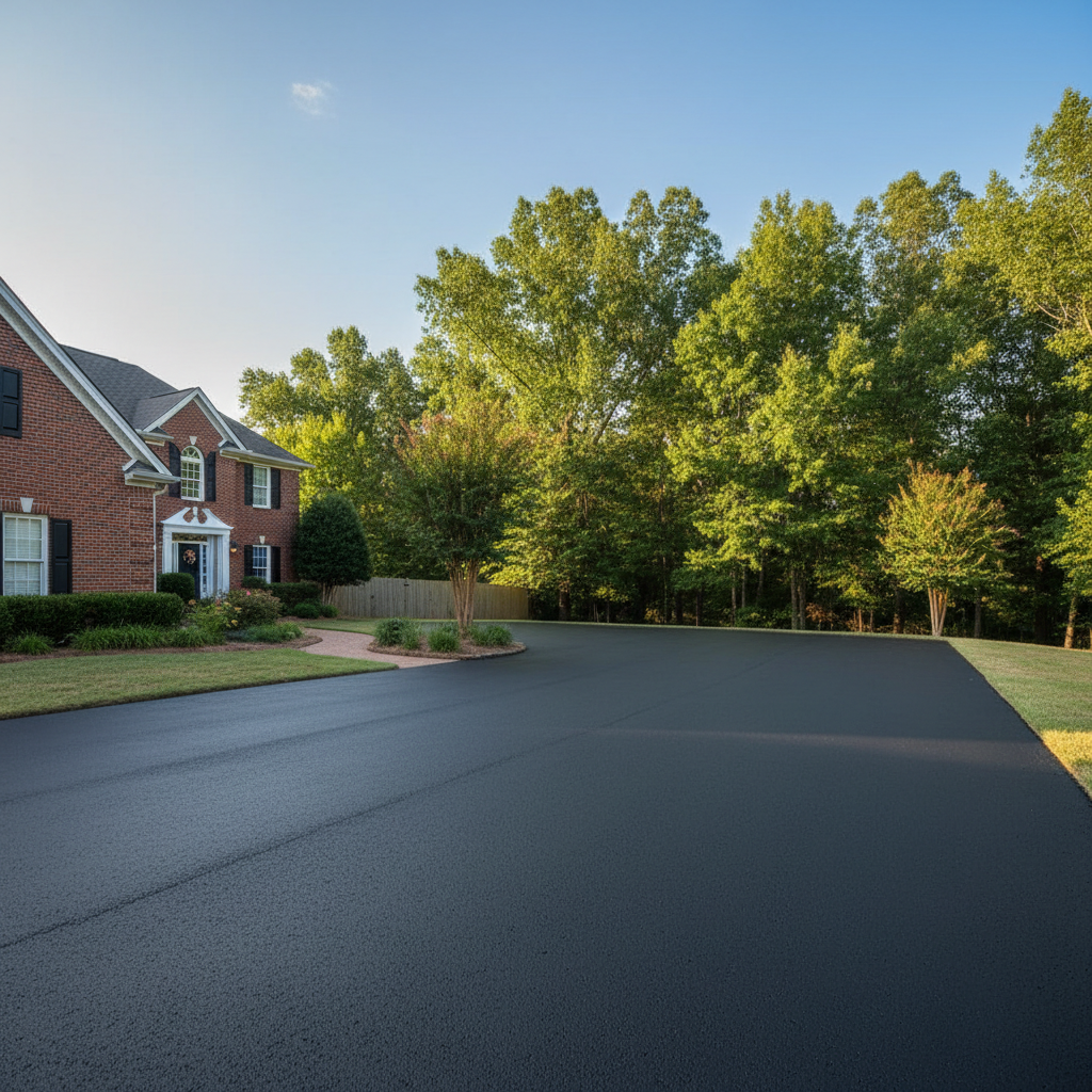 Completed slurry coating work at a residential property in Fort Smith, AR