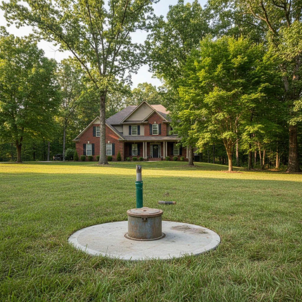 Completed well drilling work at a residential property in Fayetteville, AR