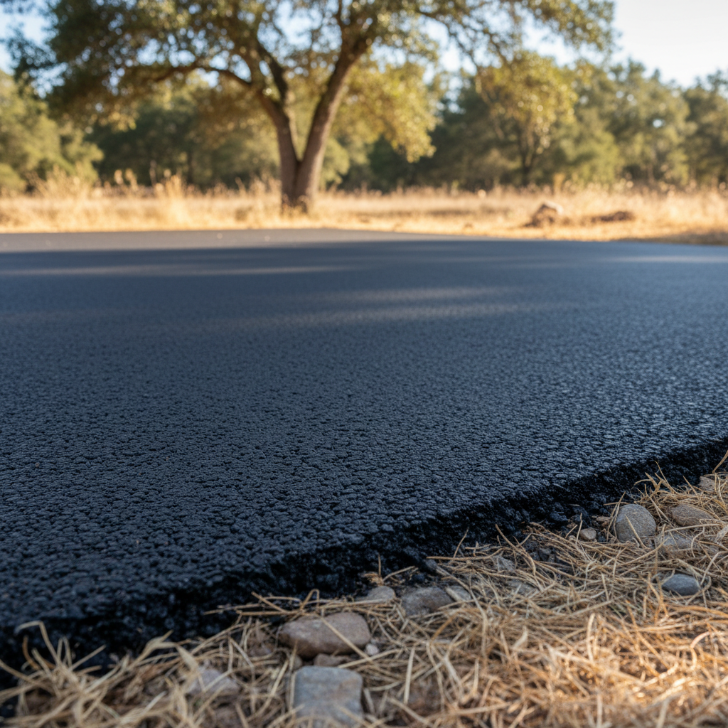 Completed parking lot paving work at a residential property in Chico, CA