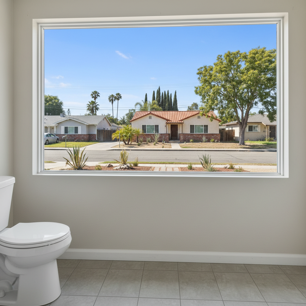 Completed toilet installation work at a residential property in Lawndale, CA