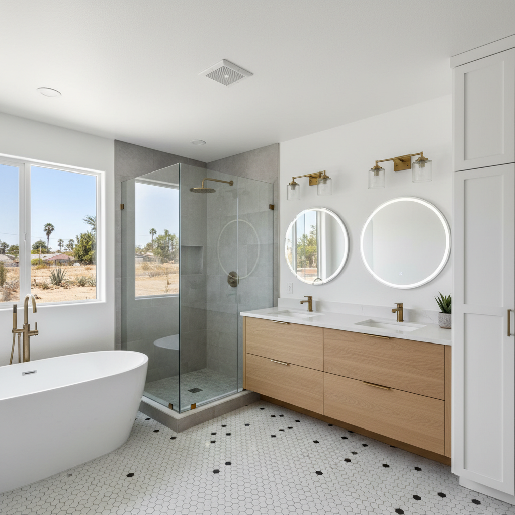Completed bathroom expansion work at a residential property in Lynwood, CA