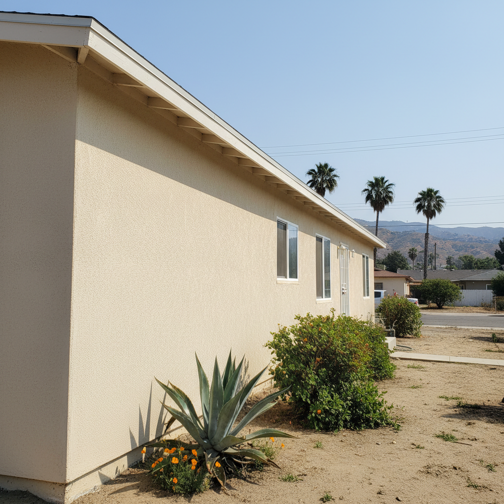 Completed eifs installation work at a residential property in North Hollywood, CA