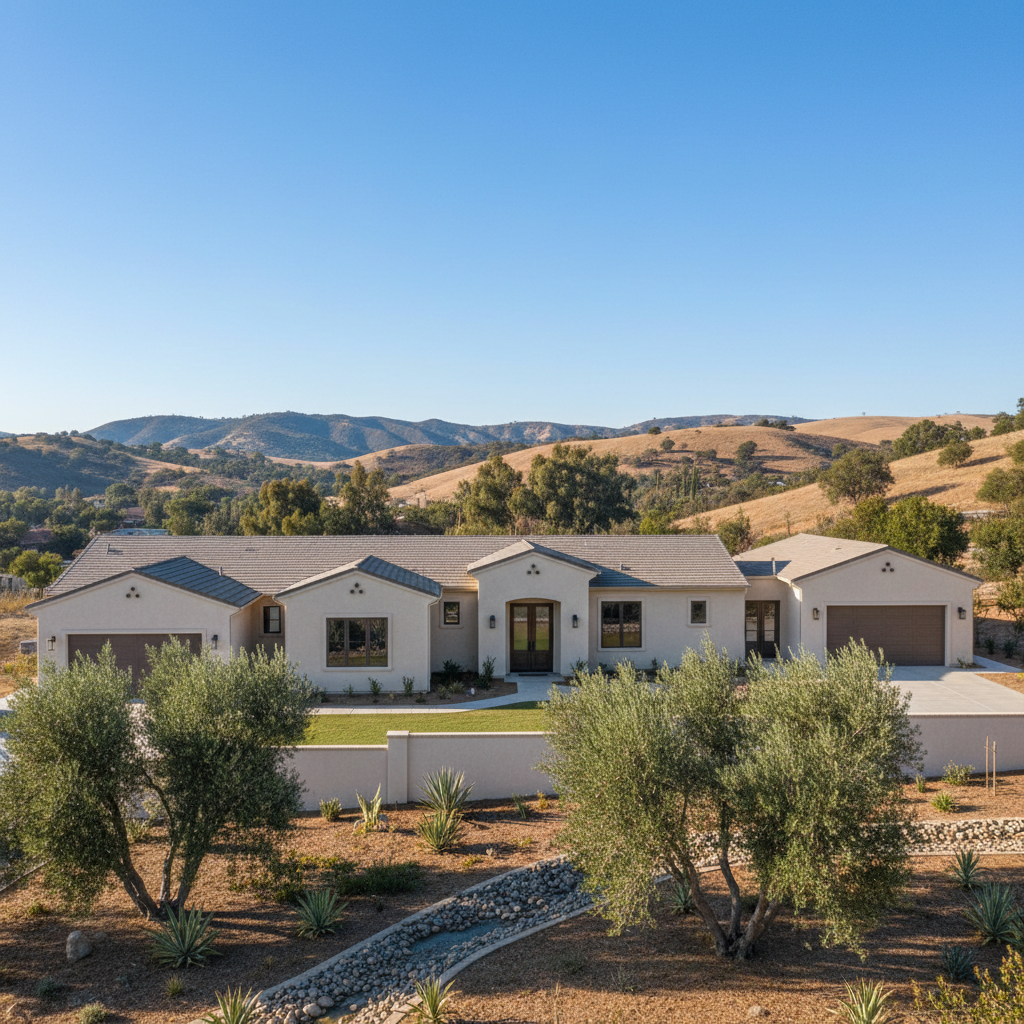Completed commercial stucco work at a residential property in Santa Clarita, CA