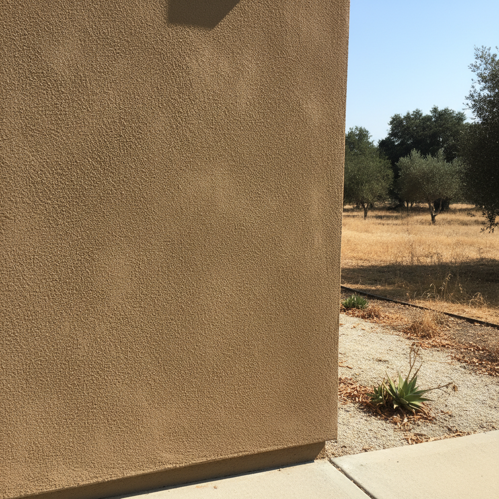 Completed stucco redashing work at a residential property in Davis, CA
