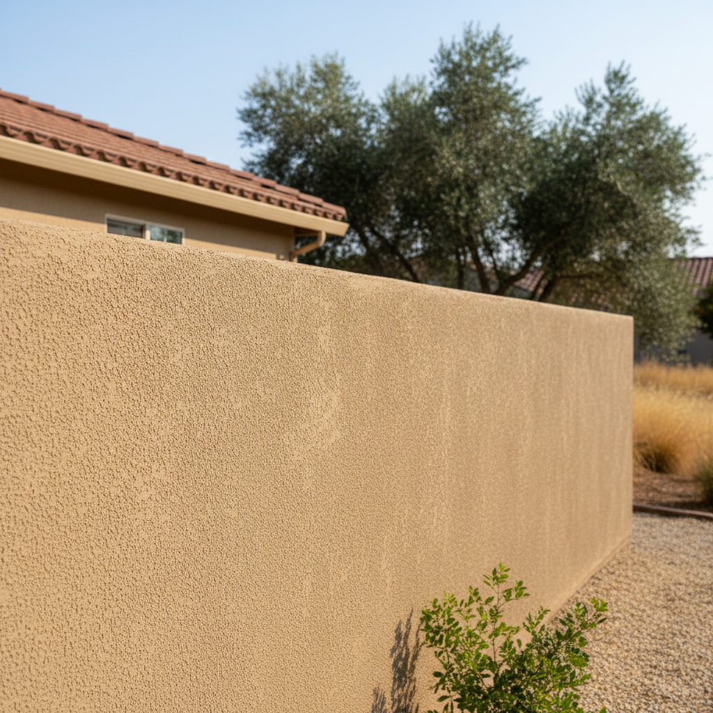 Completed stucco redashing work at a residential property in Davis, CA