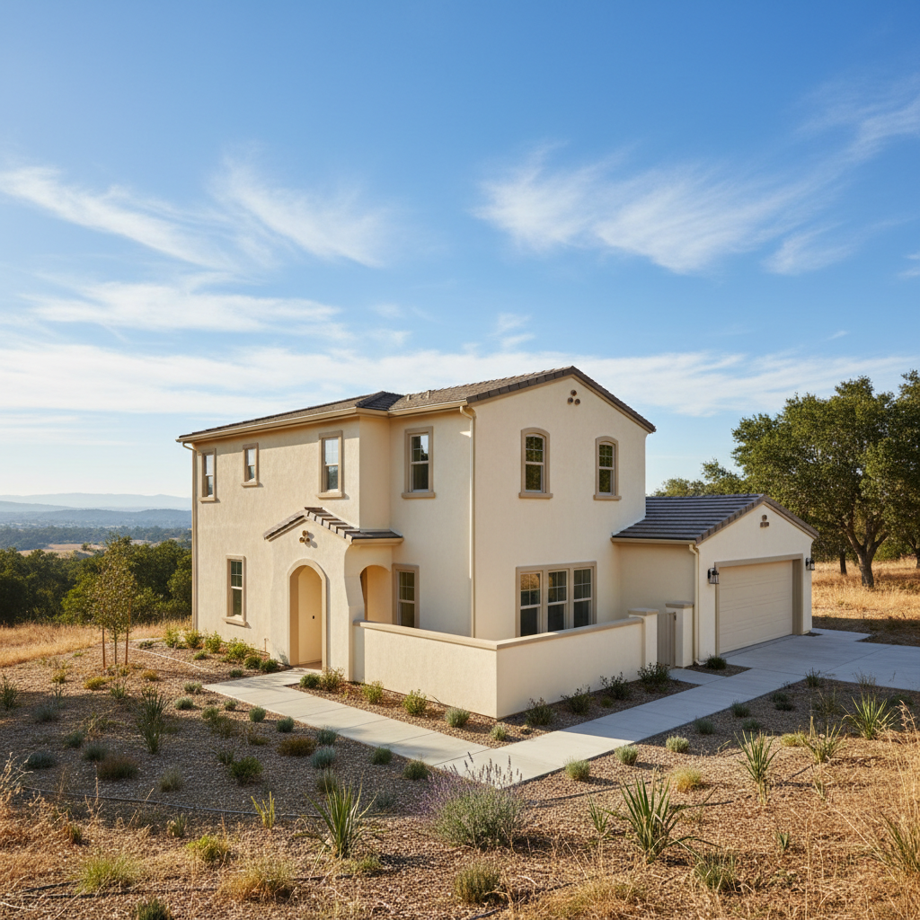 Completed commercial stucco work at a residential property in Modesto, CA