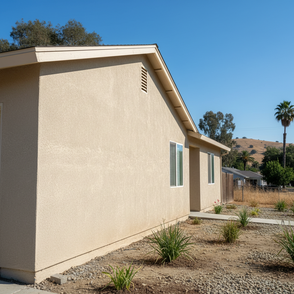 Completed eifs installation work at a residential property in Turlock, CA