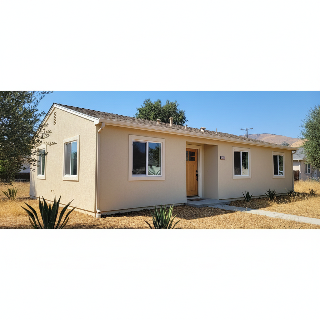 Completed eifs installation work at a residential property in Turlock, CA