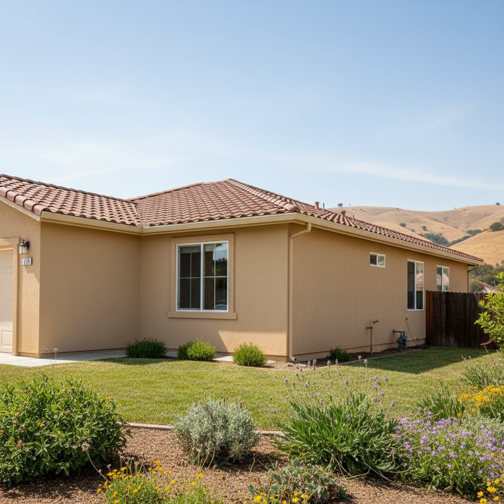 Completed eifs installation work at a residential property in Fairfield, CA