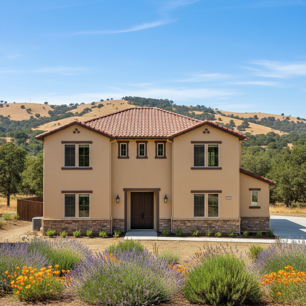 Completed stucco removal work at a residential property in Santa Rosa, CA