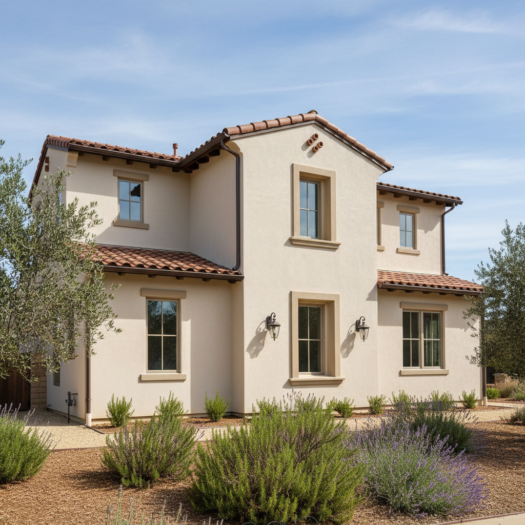 Completed stucco removal work at a residential property in Carmel Valley, CA