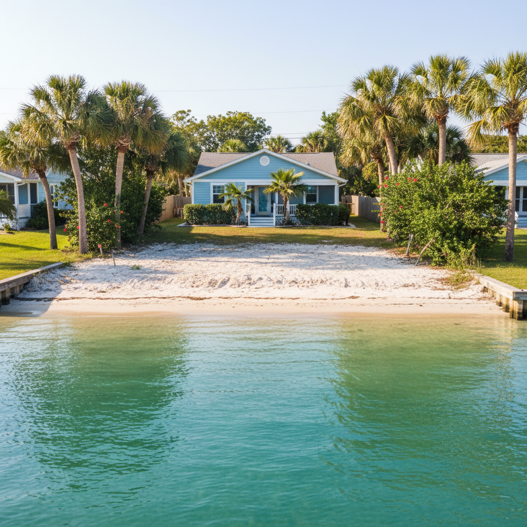 Completed dock demolition work at a residential property in Panama City, FL