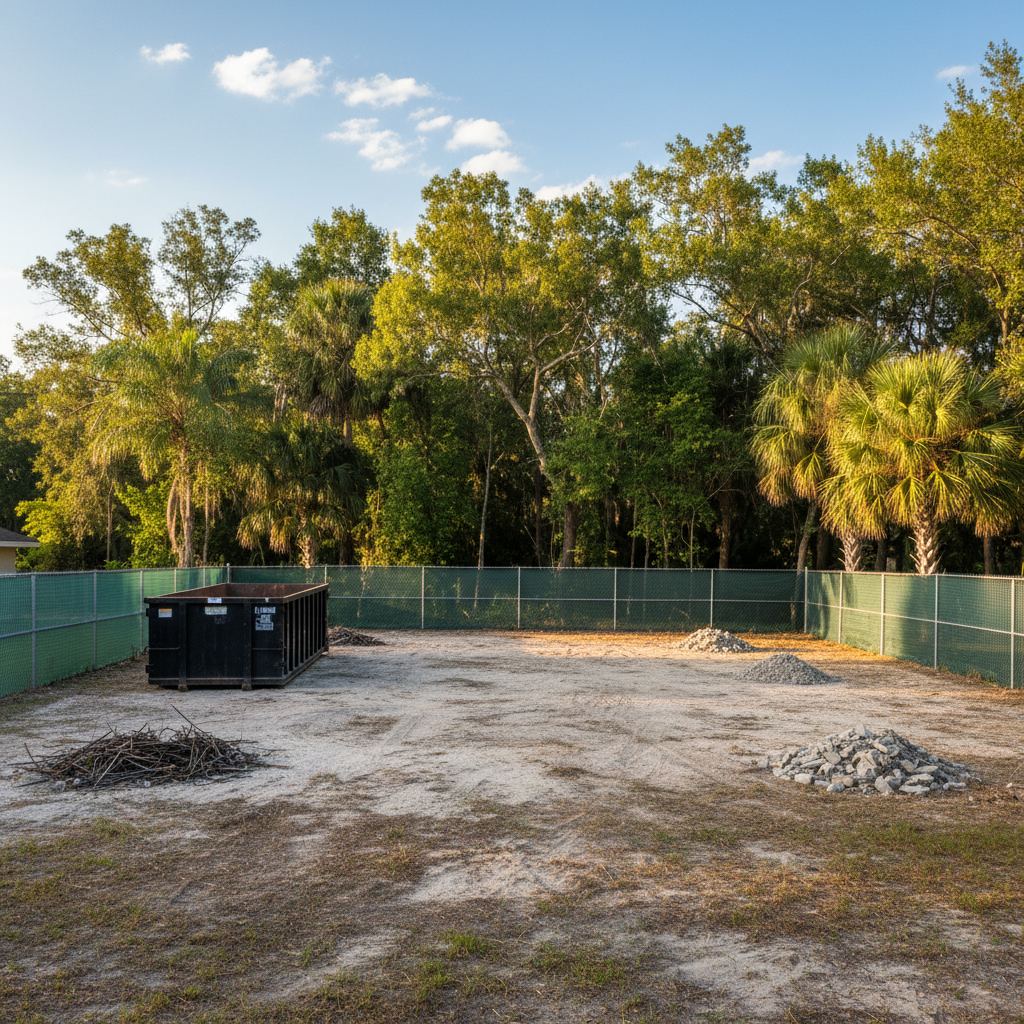 Completed residential demolition work at a residential property in Silver Springs, FL