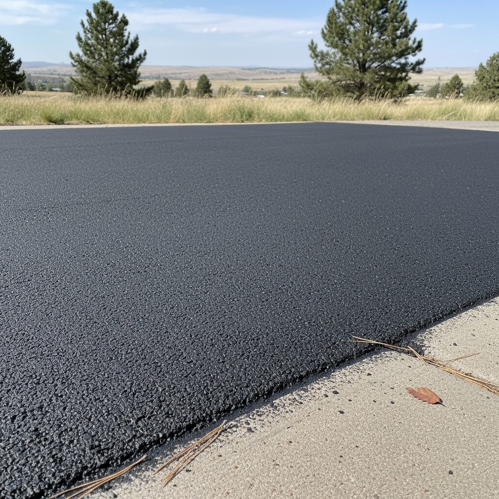 Completed slurry coating work at a residential property in Boise, ID