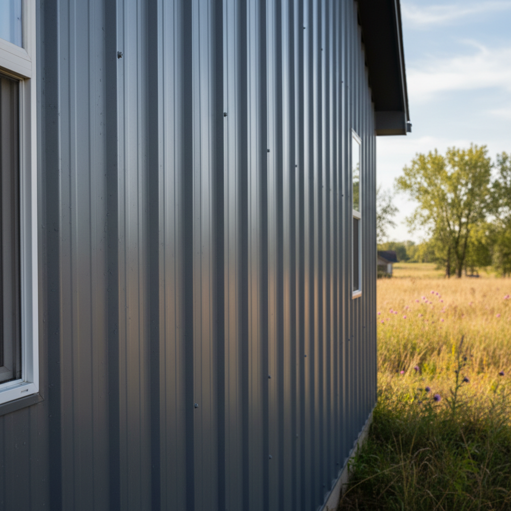 Completed metal siding work at a residential property in Salina, KS