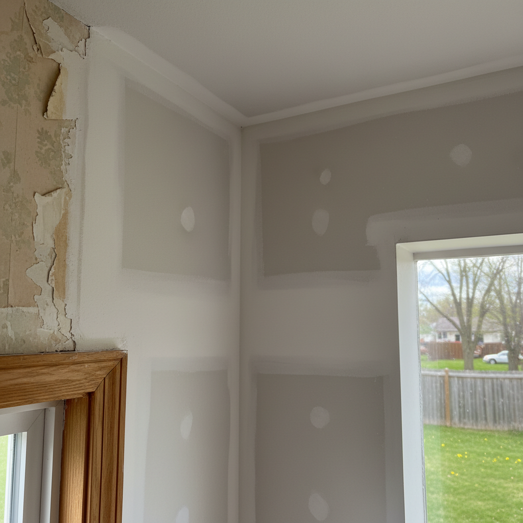 Completed smoke and fire damage restoration work at a residential property in Three Rivers, MI