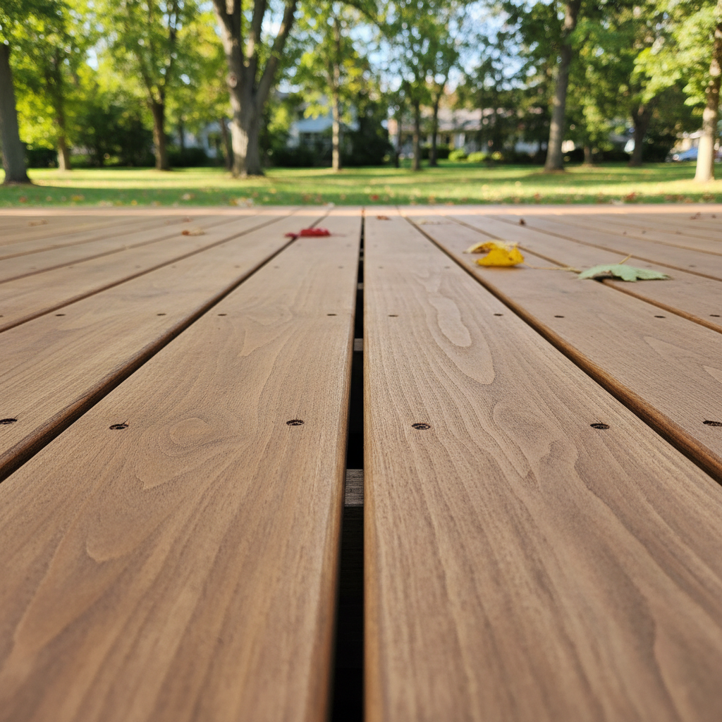 Completed deck repair work at a residential property in St Paul, MN