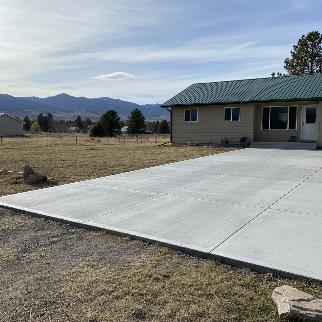 Completed concrete repair work at a residential property in Billings, MT