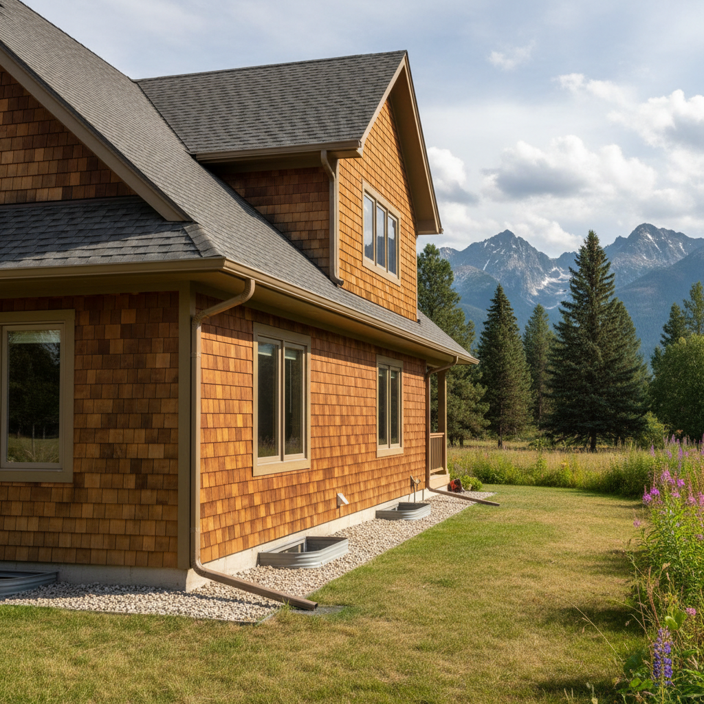 Completed gutter maintenance plans work at a residential property in Missoula, MT