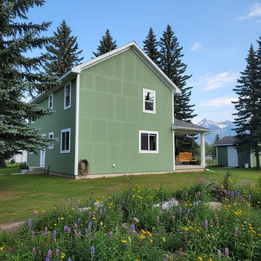 Completed drywall repair and painting work at a residential property in Whitefish, MT