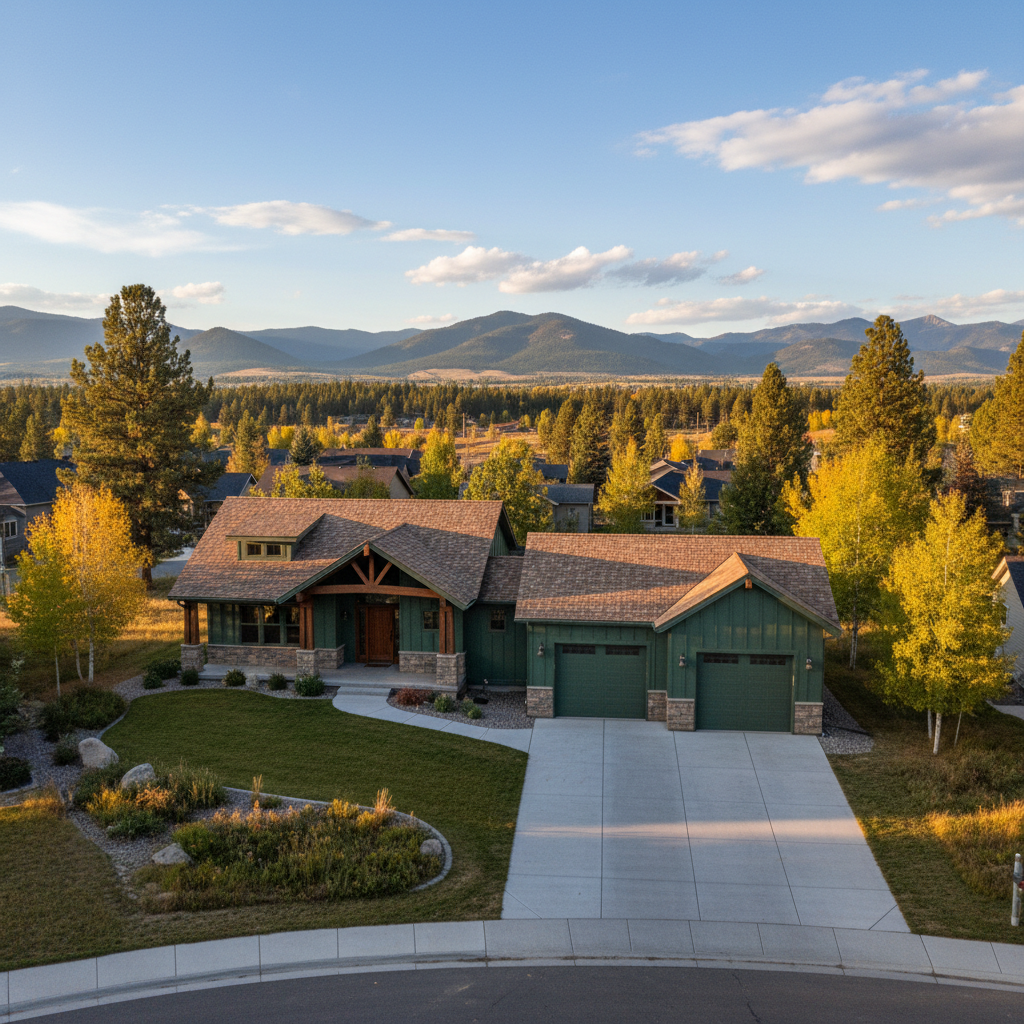 Completed garages work at a residential property in Helena, MT