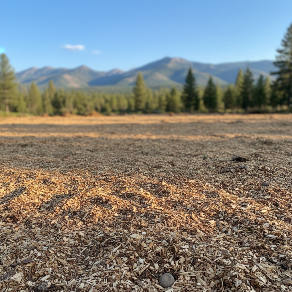 Completed lot clearing work at a residential property in Helena, MT
