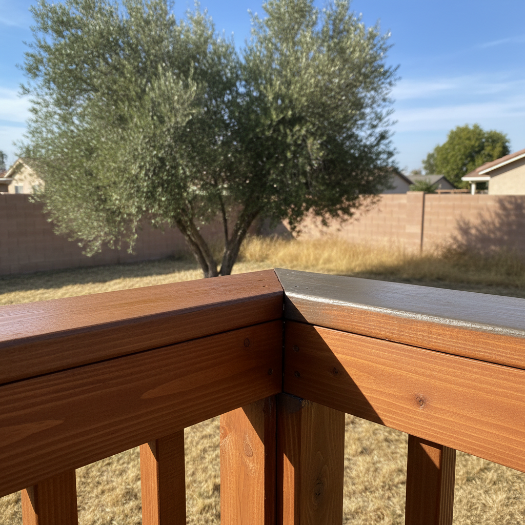 Completed deck painting & staining work at a residential property in Fresno, CA