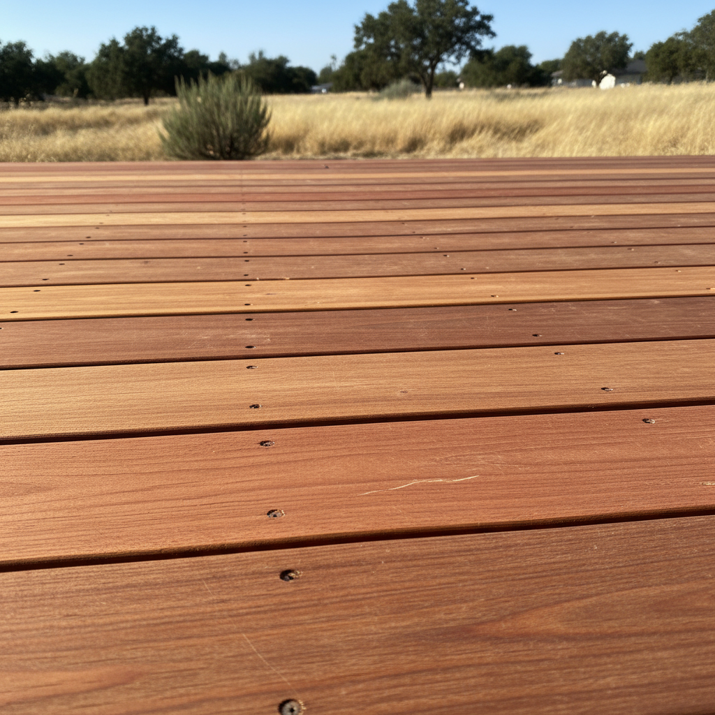 Completed deck repair work at a residential property in Modesto, CA