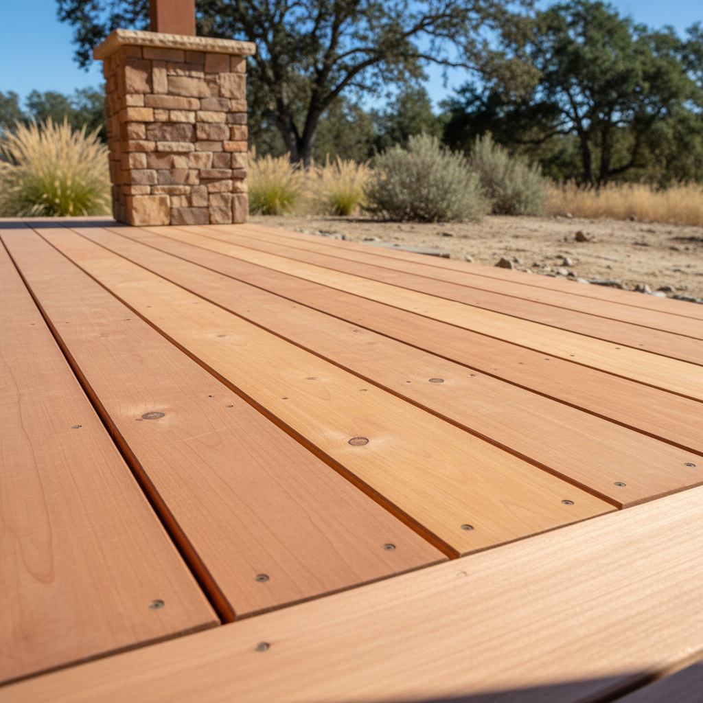 Completed deck repair work at a residential property in Modesto, CA