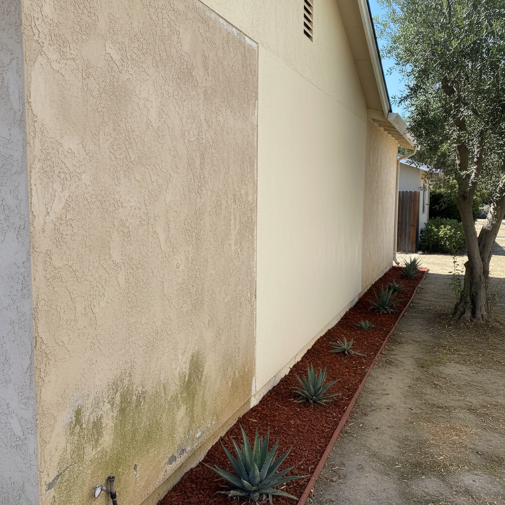 Completed stucco replacement work at a residential property in Salinas, CA